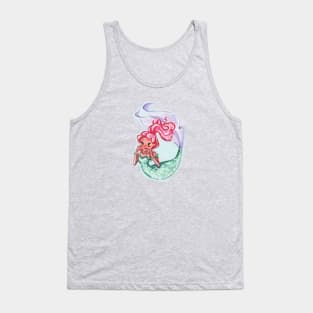 Strawberry Hair Mermaid Tank Top